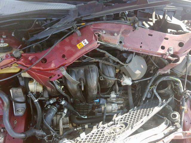 1FAFP34N87W310276 - 2007 FORD FOCUS ZX4 MAROON photo 7