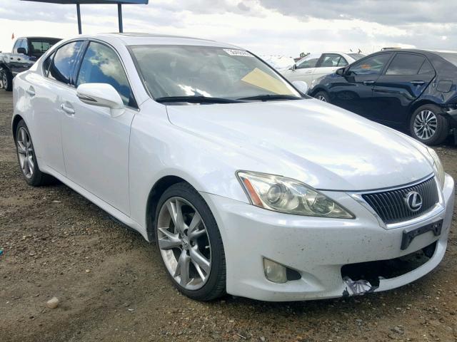 JTHBK262792088343 - 2009 LEXUS IS 250 WHITE photo 1