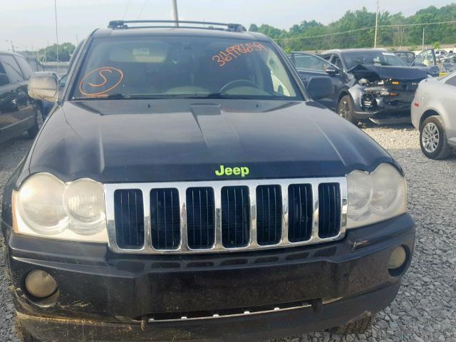 1J4HR58225C587751 - 2005 JEEP GRAND CHER BLACK photo 10