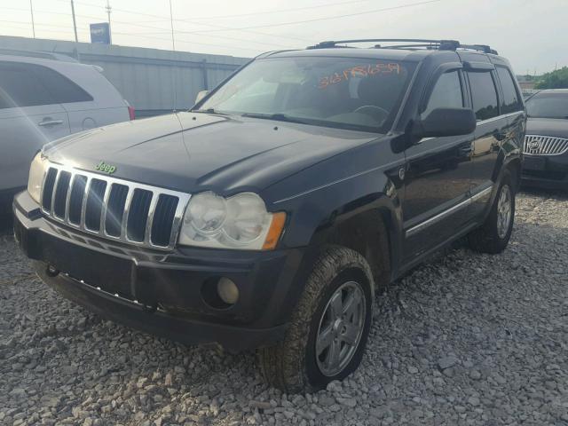 1J4HR58225C587751 - 2005 JEEP GRAND CHER BLACK photo 2