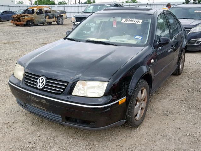 3VWSK69M64M012634 - 2004 VOLKSWAGEN JETTA GLS BLACK photo 2