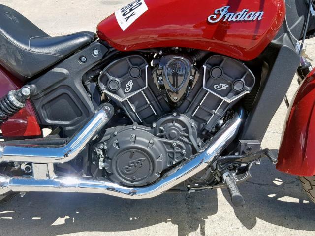 56KMSA118H3123624 - 2017 INDIAN MOTORCYCLE CO. SCOUT SIXT RED photo 7