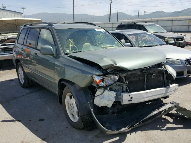 JTEEP21A440023674 - 2004 TOYOTA HIGHLANDER GREEN photo 1