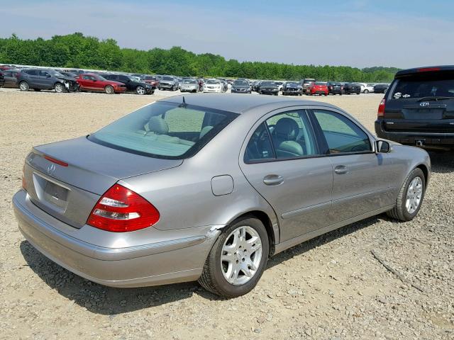 WDBUF65J63A347950 - 2003 MERCEDES-BENZ E 320 SILVER photo 4