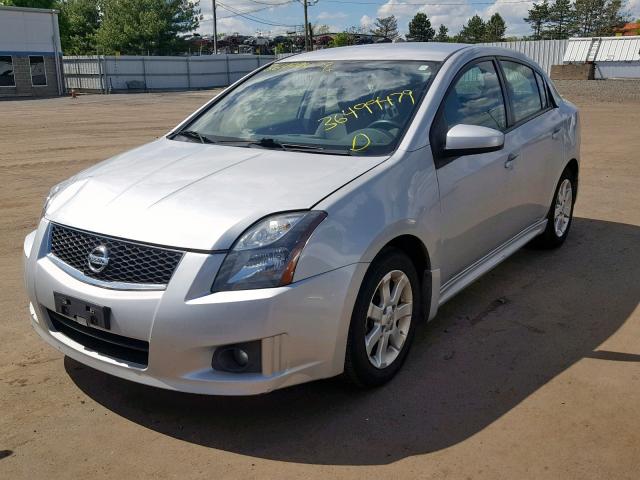 3N1AB6AP8BL708888 - 2011 NISSAN SENTRA 2.0 SILVER photo 2