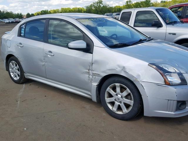 3N1AB6AP8BL708888 - 2011 NISSAN SENTRA 2.0 SILVER photo 9