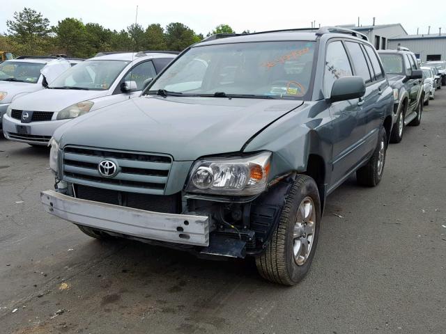 JTEEP21A660173224 - 2006 TOYOTA HIGHLANDER GRAY photo 2