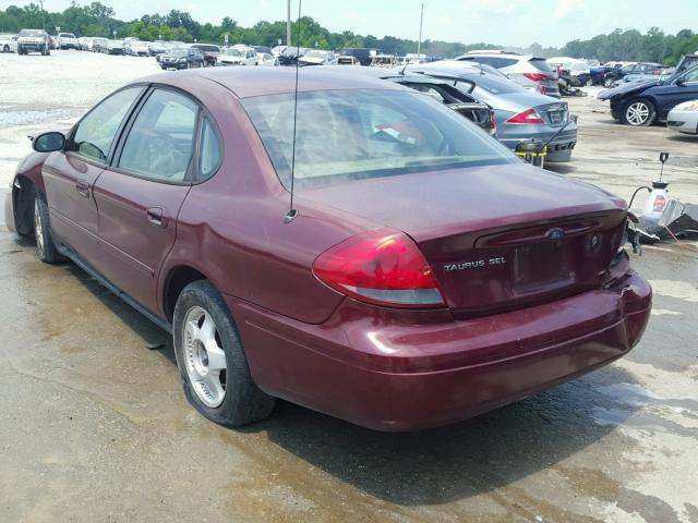 1FAFP56UX6A119034 - 2006 FORD TAURUS SEL RED photo 3