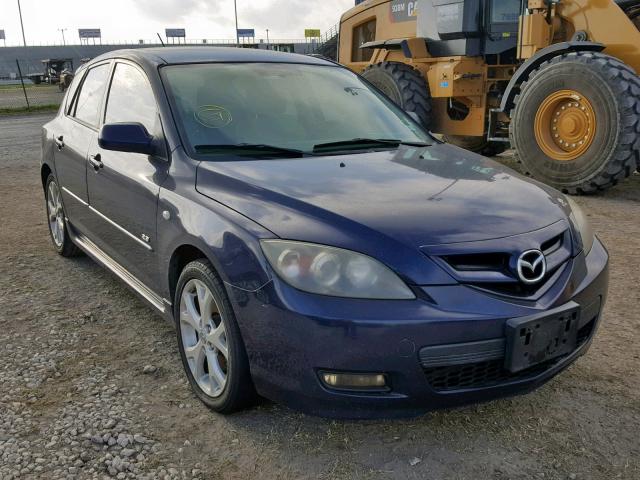 JM1BK343781137581 - 2008 MAZDA 3 HATCHBAC BLUE photo 1