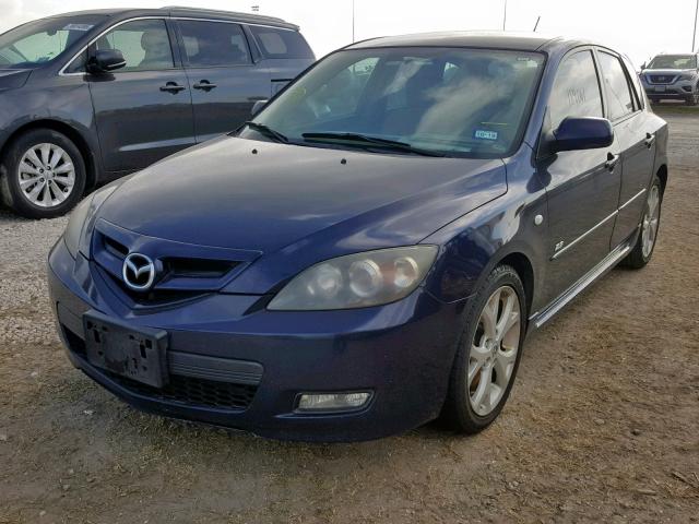 JM1BK343781137581 - 2008 MAZDA 3 HATCHBAC BLUE photo 2