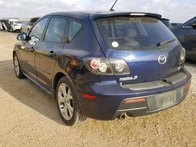 JM1BK343781137581 - 2008 MAZDA 3 HATCHBAC BLUE photo 3