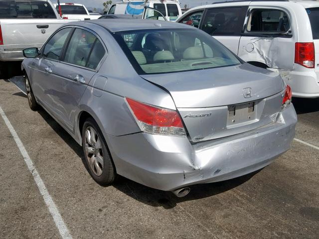 5KBCP36819B002315 - 2009 HONDA ACCORD EXL SILVER photo 3