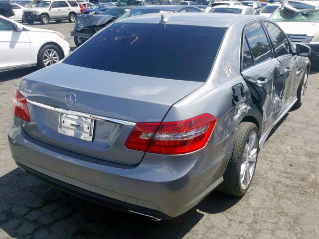 WDDHF5KB9CA534017 - 2012 MERCEDES-BENZ E 350 GRAY photo 4