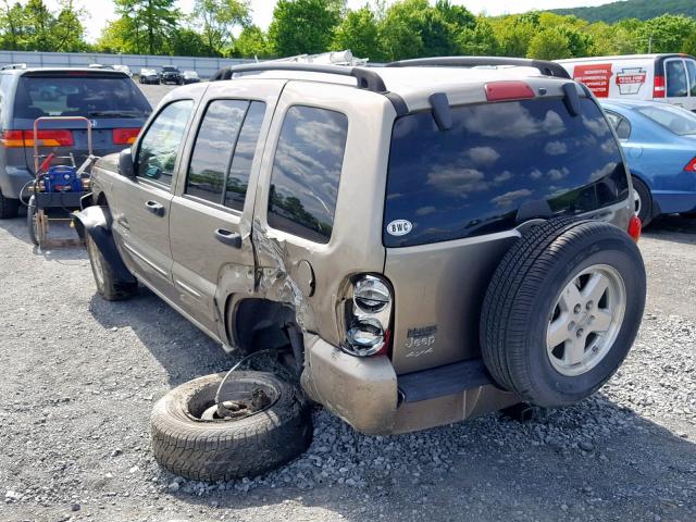 1J4GL58K04W249369 - 2004 JEEP LIBERTY LI TAN photo 3