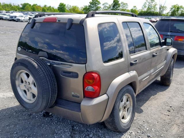 1J4GL58K04W249369 - 2004 JEEP LIBERTY LI TAN photo 4