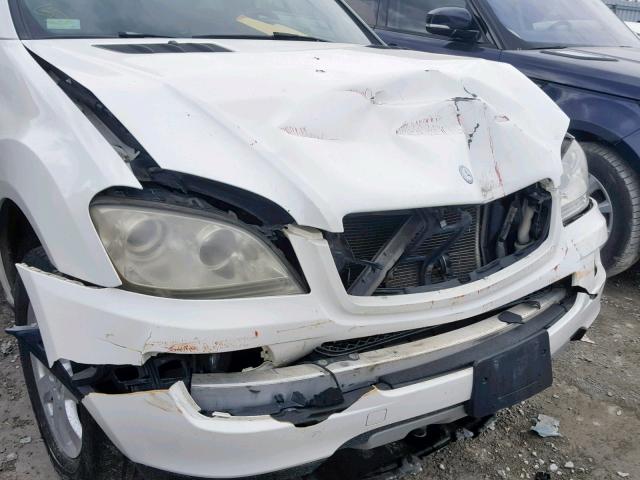 4JGBB86E57A157348 - 2007 MERCEDES-BENZ ML 350 WHITE photo 9