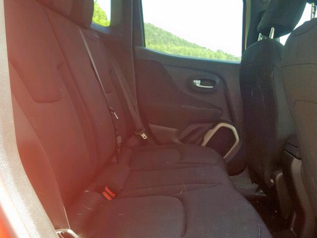 ZACCJBAT6GPE36984 - 2016 JEEP RENEGADE S წითელი ფოტო 6