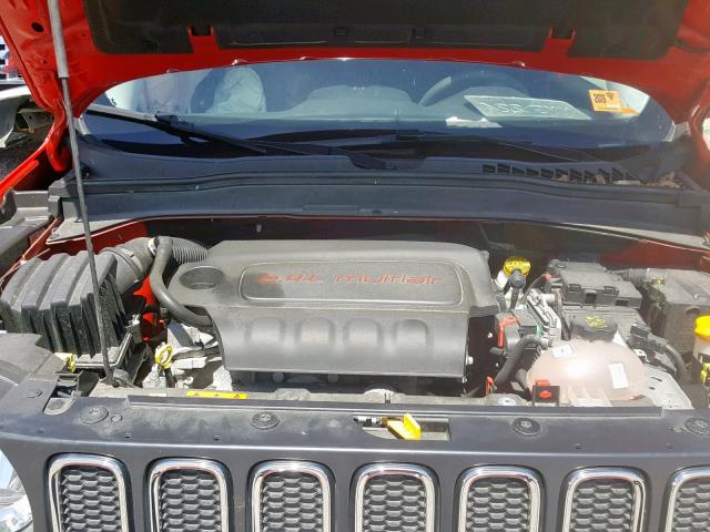 ZACCJBAT6GPE36984 - 2016 JEEP RENEGADE S წითელი ფოტო 7