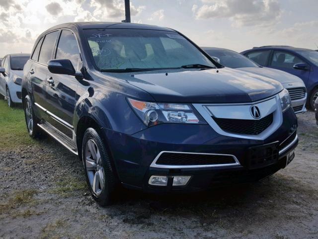 2HNYD2H27CH506413 - 2012 ACURA MDX BLUE photo 1