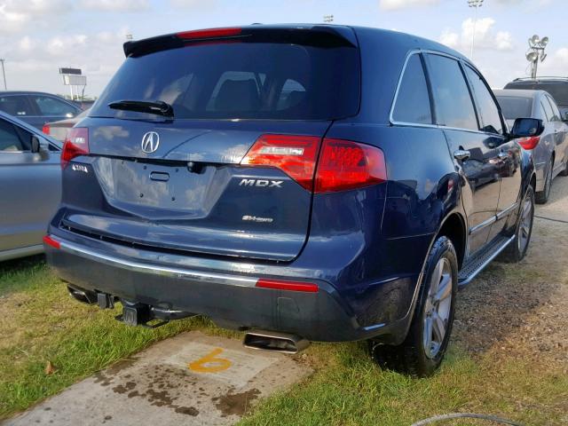 2HNYD2H27CH506413 - 2012 ACURA MDX BLUE photo 4