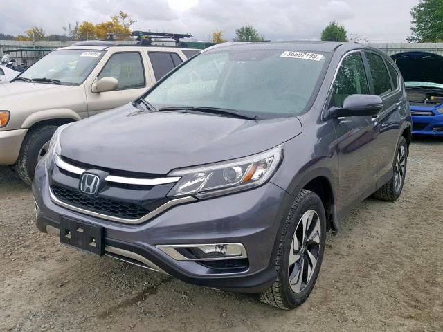 5J6RM4H90FL131310 - 2015 HONDA CR-V TOURI GRAY photo 2