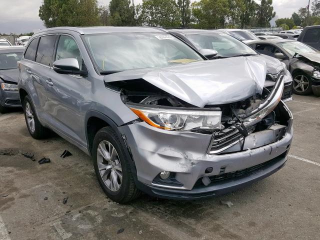 5TDKKRFH5ES021791 - 2014 TOYOTA HIGHLANDER SILVER photo 1