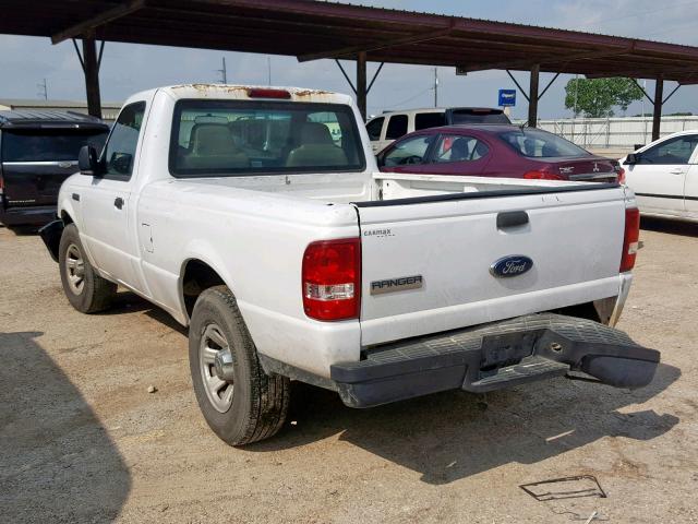 1FTYR10D89PA62672 - 2009 FORD RANGER WHITE photo 3