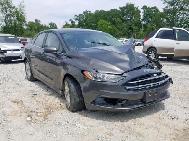 3FA6P0H79HR164260 - 2017 FORD FUSION SE GRAY photo 1