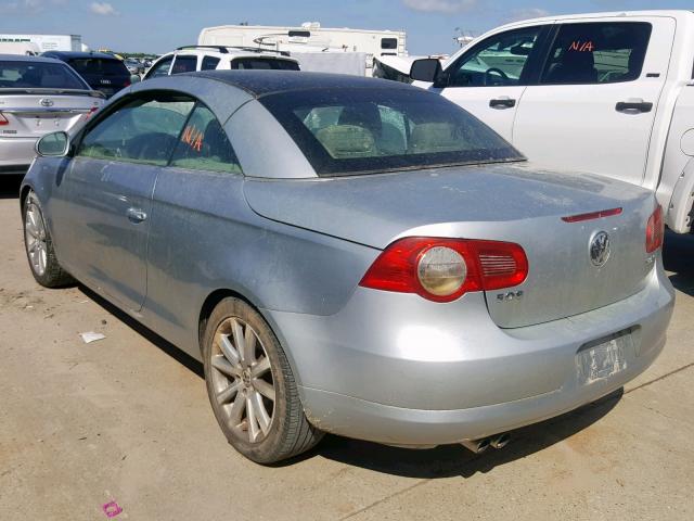 WVWBA71F87V004408 - 2007 VOLKSWAGEN EOS 2.0T SILVER photo 3