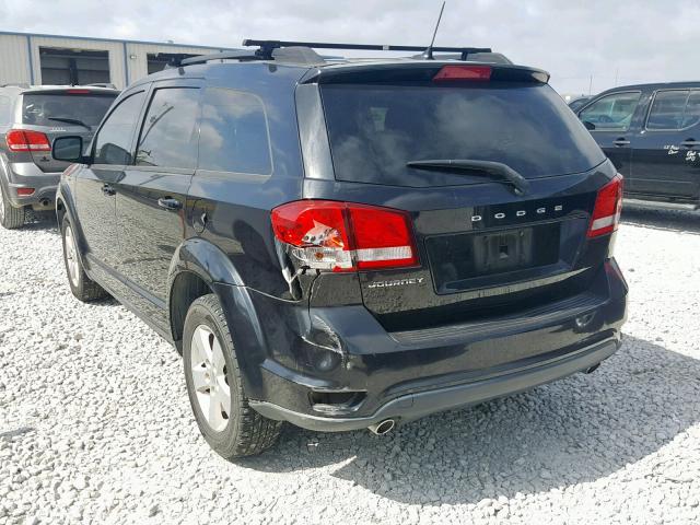 3D4PG1FGXBT547676 - 2011 DODGE JOURNEY MA BLACK photo 3