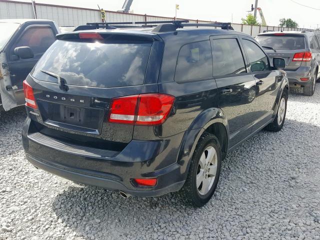 3D4PG1FGXBT547676 - 2011 DODGE JOURNEY MA BLACK photo 4