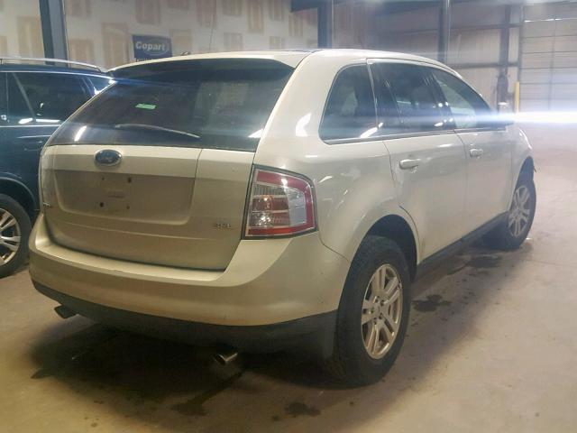 2FMDK38C37BB64603 - 2007 FORD EDGE SEL CREAM photo 4