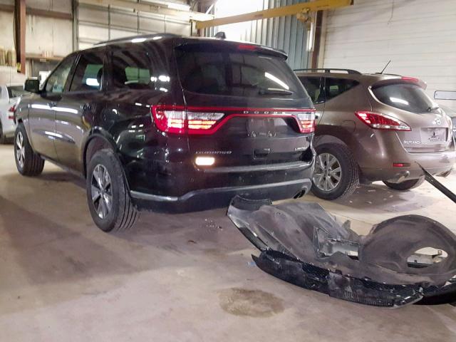 1C4RDJDG6GC374744 - 2016 DODGE DURANGO LI BLACK photo 3