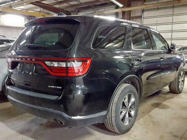 1C4RDJDG6GC374744 - 2016 DODGE DURANGO LI BLACK photo 4