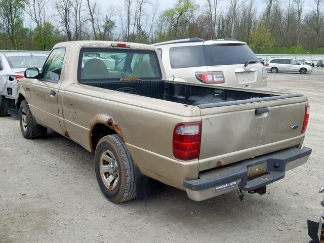 1FTYR10UX1TA93465 - 2001 FORD RANGER TAN photo 3