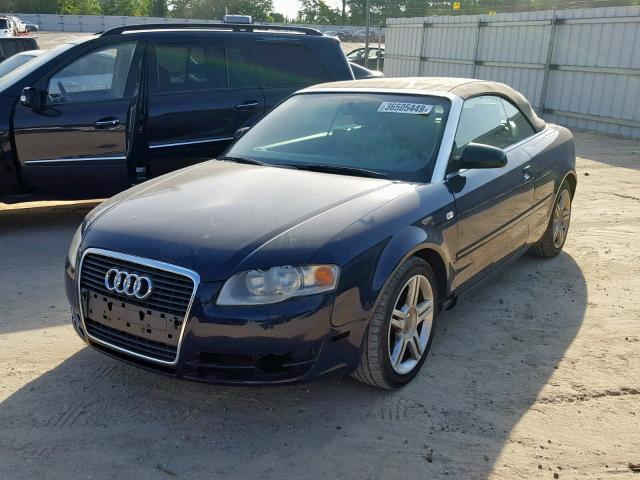 WAUDF48H88K003842 - 2008 AUDI A4 2.0T CA BLUE photo 2