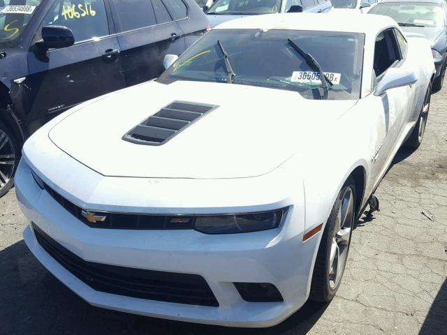 2G1FK1EJ7E9189280 - 2014 CHEVROLET CAMARO 2SS WHITE photo 2