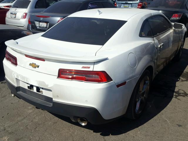 2G1FK1EJ7E9189280 - 2014 CHEVROLET CAMARO 2SS WHITE photo 4