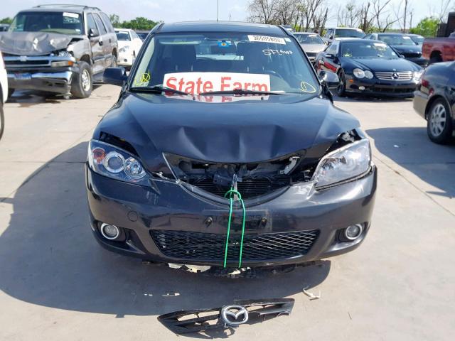 JM1BK343241169414 - 2004 MAZDA 3 HATCHBAC GRAY photo 9