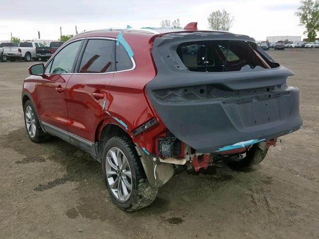 5LMCJ2D99KUL04656 - 2019 LINCOLN MKC SELECT RED photo 3