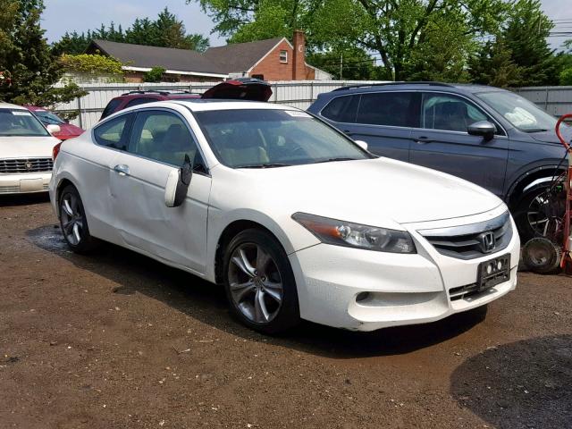 1HGCS2B87CA007436 - 2012 HONDA ACCORD EXL WHITE photo 1