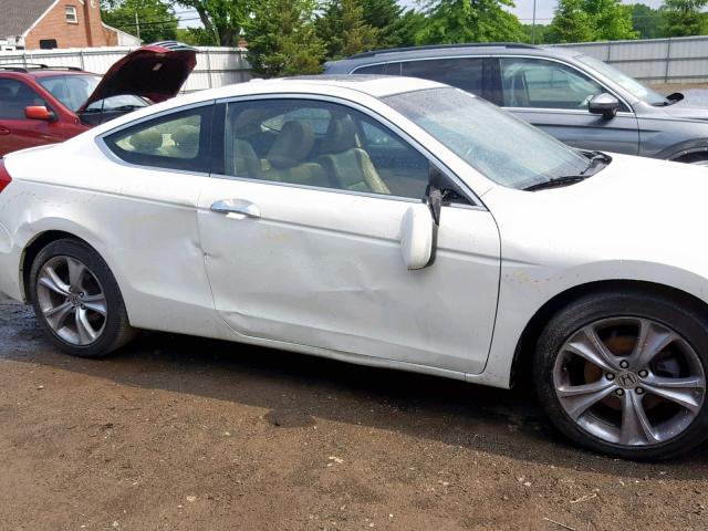 1HGCS2B87CA007436 - 2012 HONDA ACCORD EXL WHITE photo 9