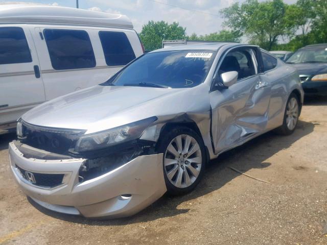 1HGCS22868A013574 - 2008 HONDA ACCORD EXL SILVER photo 2