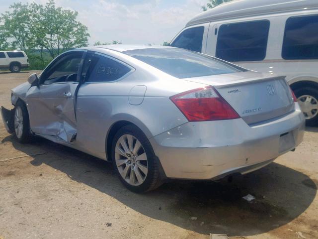 1HGCS22868A013574 - 2008 HONDA ACCORD EXL SILVER photo 3