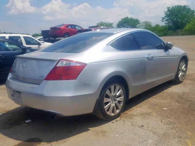 1HGCS22868A013574 - 2008 HONDA ACCORD EXL SILVER photo 4