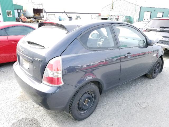 KMHCN3BC0BU202822 - 2011 HYUNDAI ACCENT SE CHARCOAL photo 4