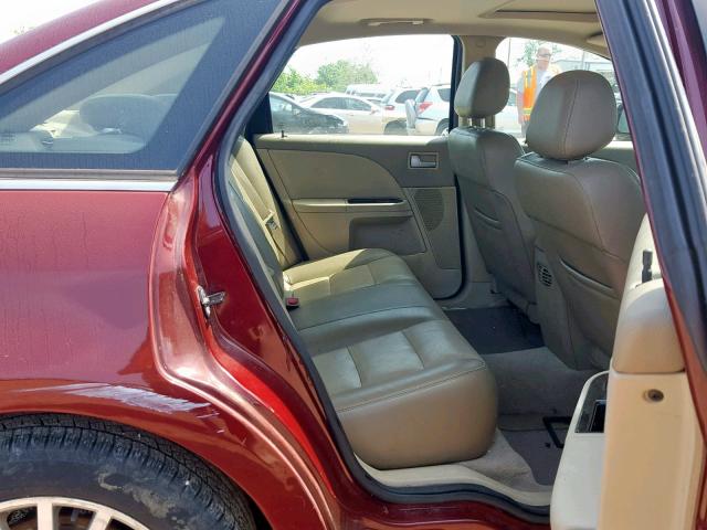 1MEFM43196G601433 - 2006 MERCURY MONTEGO PR ბურგუნდია ფოტო 6