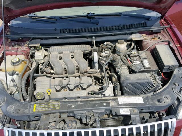 1MEFM43196G601433 - 2006 MERCURY MONTEGO PR ბურგუნდია ფოტო 7
