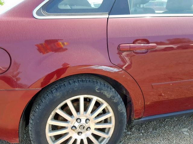 1MEFM43196G601433 - 2006 MERCURY MONTEGO PR ბურგუნდია ფოტო 9