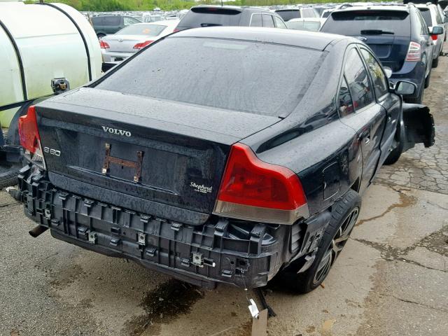 YV1RS61T542385220 - 2004 VOLVO S60 BLACK photo 4